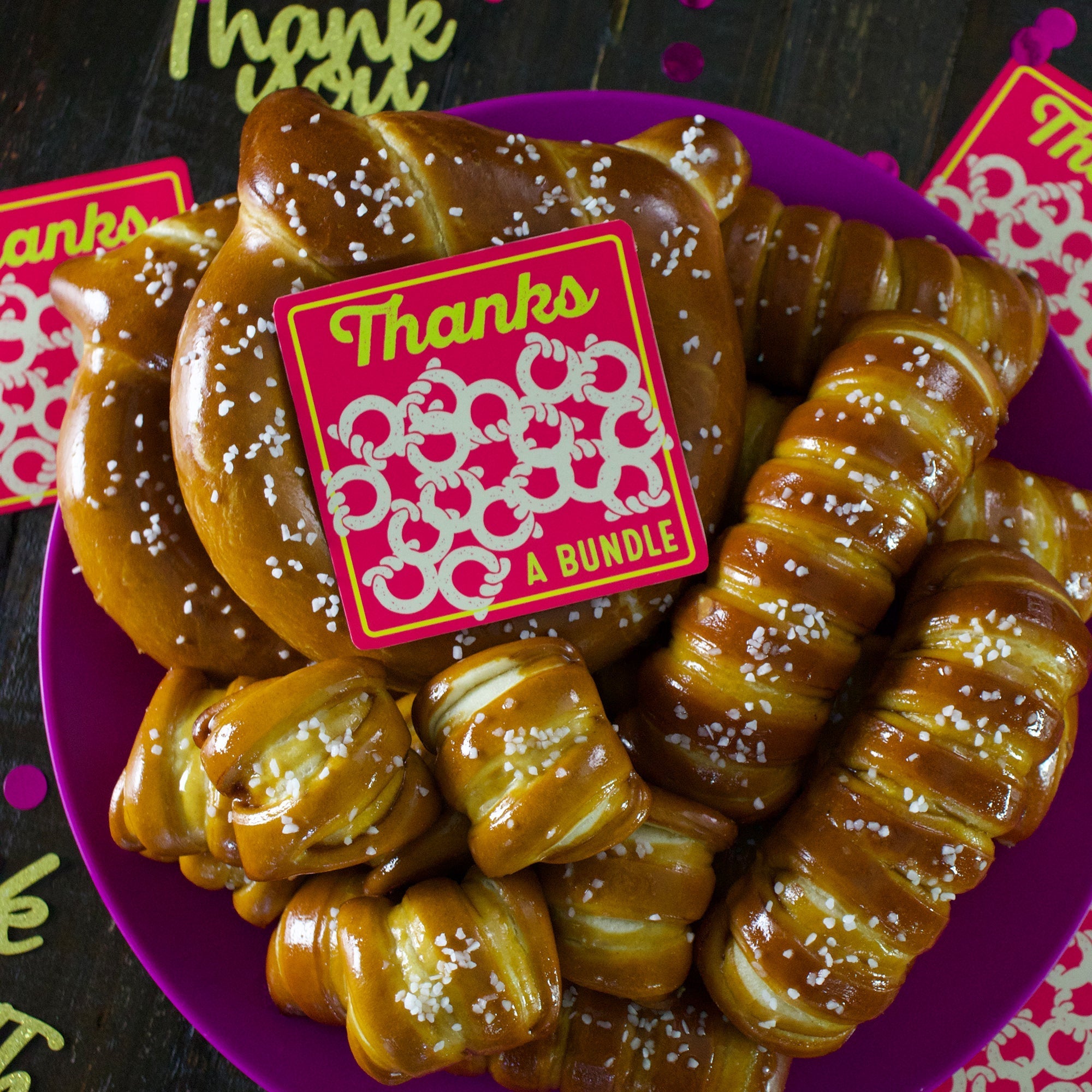 Soft Pretzels & Sauces Variety Box - Thank You